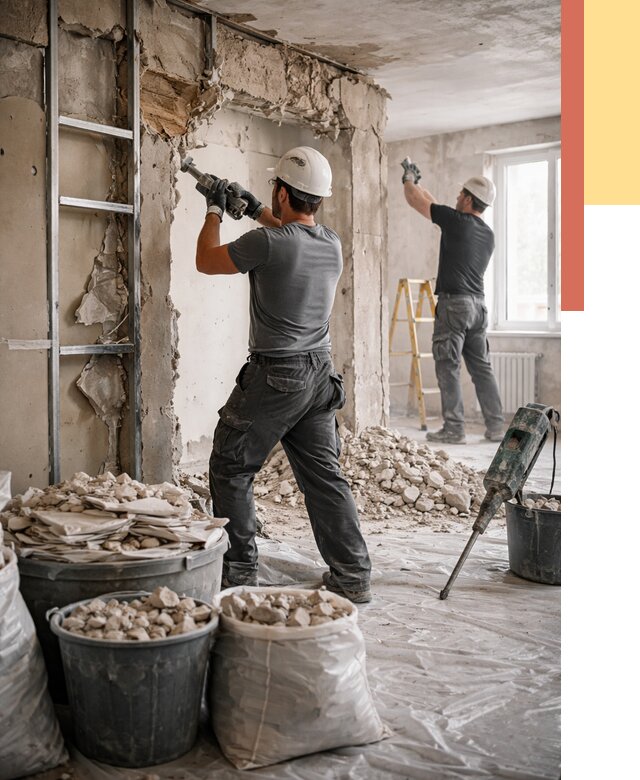 Демонтажные работы в Лобне от 2788 руб. — услуги и цена под ключ | ОТДЕЛОЧНИК-Лбн