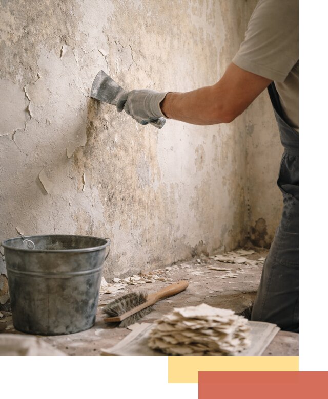 Удаление старой краски со стен в Лобне качественно и быстро