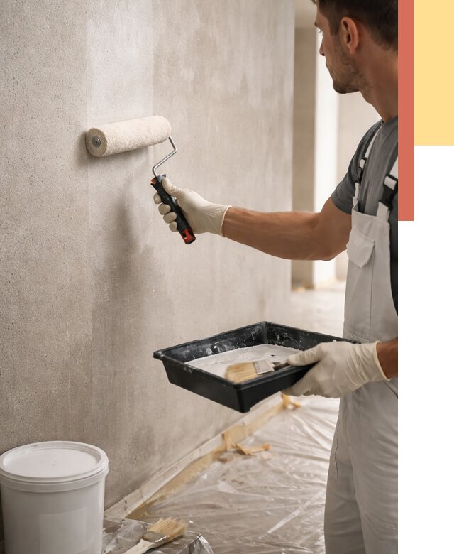 Грунтовка стен в Лобне от 2272 руб. м2 — быстро, недорого, с материалом | ОТДЕЛОЧНИК-Лбн