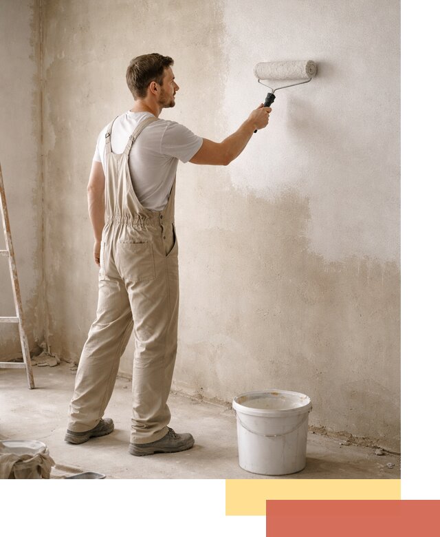 Грунтовка стен под отделку в Лобне профессиональным раствором