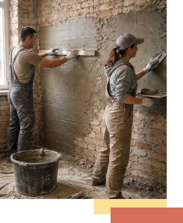 Штукатурка кирпичных стен в Лобне — качественно и надежно