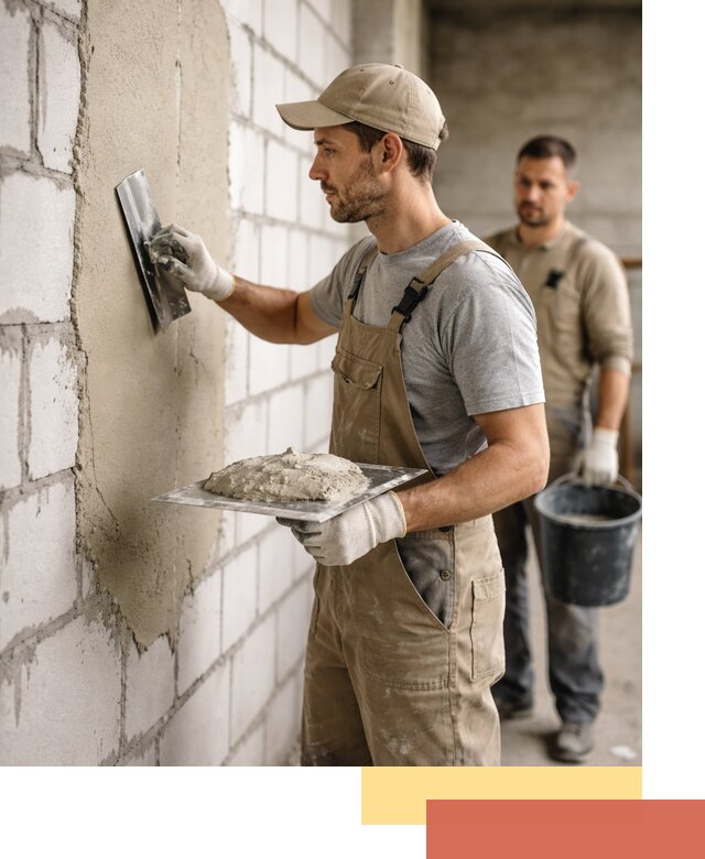 Штукатурка стен из газобетона в Лобне под ключ