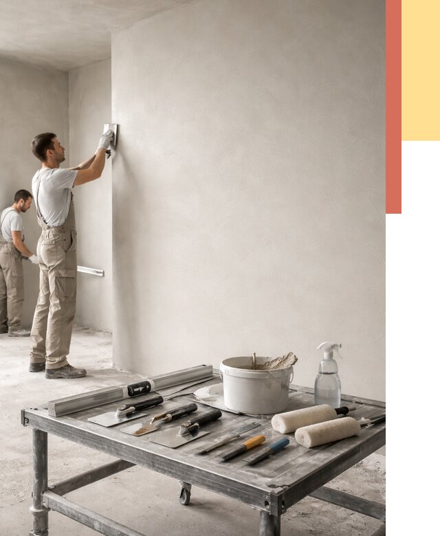 Штукатурка стен под покраску в Лобне от 4647 руб./м² — качественно и недорого | ОТДЕЛОЧНИК-Лбн