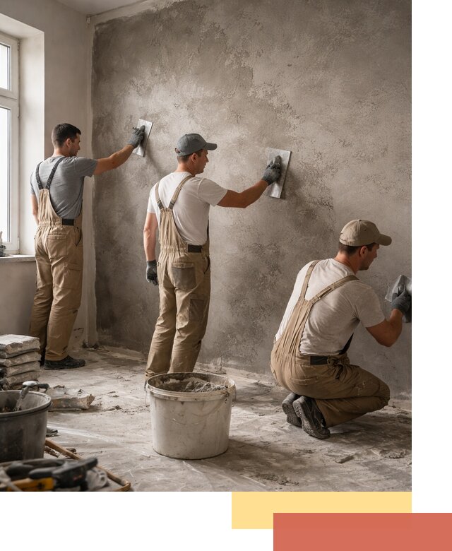 Декоративная штукатурка под бетон в Лобне для стен и потолков