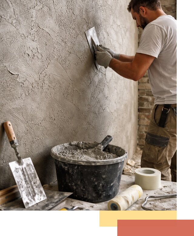 Декоративная штукатурка лофт в Лобне — отделка стен и потолков