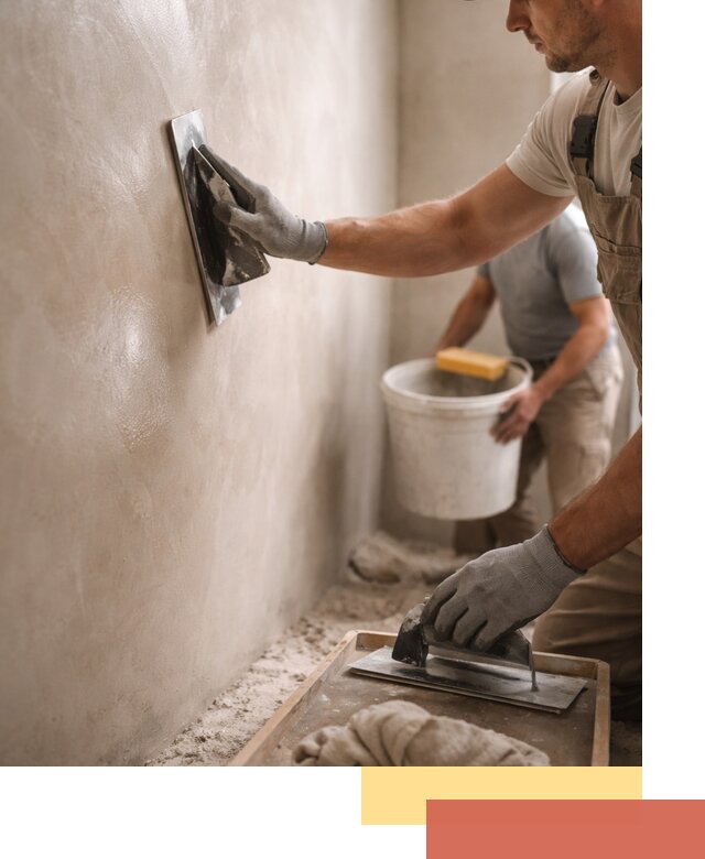 Нанесение марокканской штукатурки таделакт в Лобне