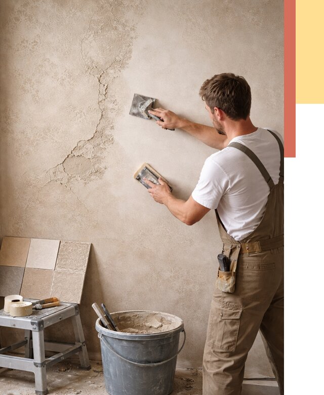 Ремонт декоративной штукатурки в Лобне от 4647 руб. под ключ | ОТДЕЛОЧНИК-Лбн