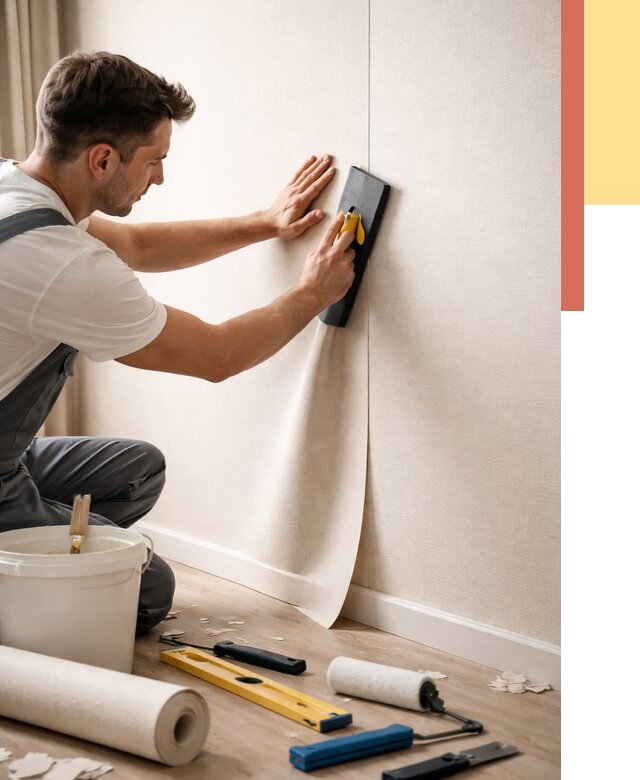 Поклейка виниловых обоев в Лобне от 4647 руб. | Быстро и недорого — ОТДЕЛОЧНИК-Лбн