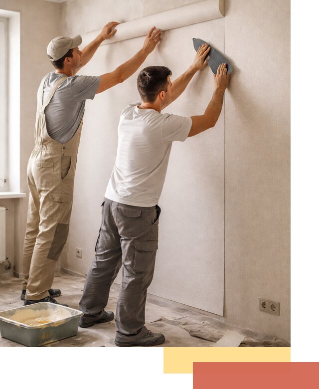 Поклейка виниловых обоев в Лобне профессионально и качественно