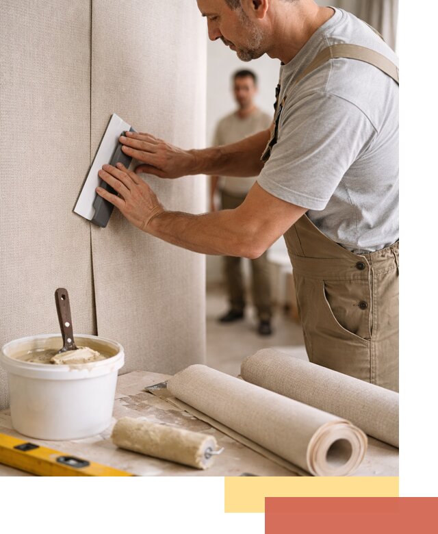 Поклейка текстильных обоев в Лобне профессионально и аккуратно