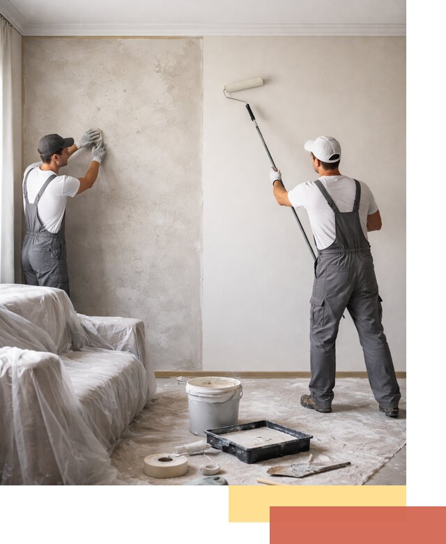 Покраска стен антивандальной краской в Лобне