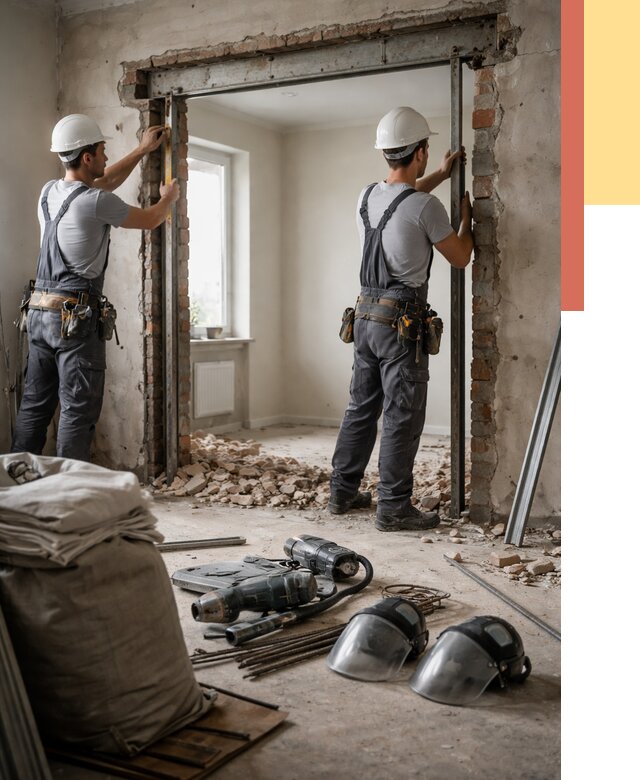 Расширение дверного проема в Лобне от 12908 руб. под ключ | ОТДЕЛОЧНИК-Лбн