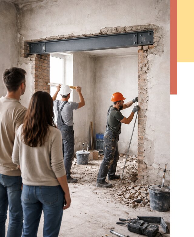 Усиление проема в стене в Лобне от 9810 руб. — усиление дверного проема металлоконструкцией | ОТДЕЛОЧНИК-Лбн