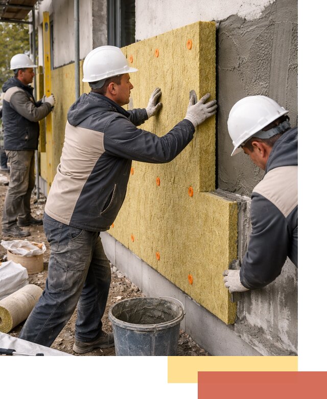 Утепление стен минватой в Лобне — тепло и звукоизоляция