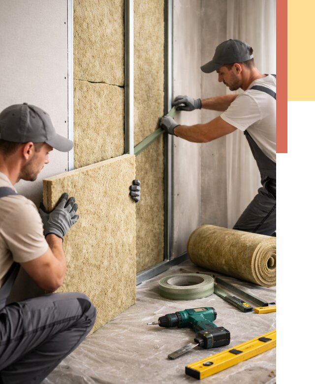 Шумоизоляция стен в Лобне под ключ от 1910 руб. | ОТДЕЛОЧНИК-Лбн