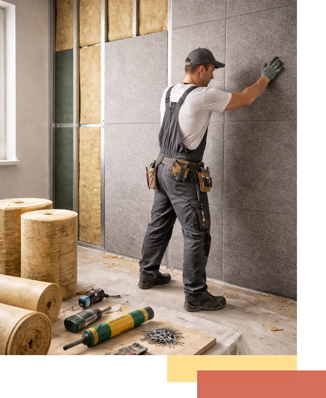 Профессиональная шумоизоляция стен в Лобне для квартиры и офиса