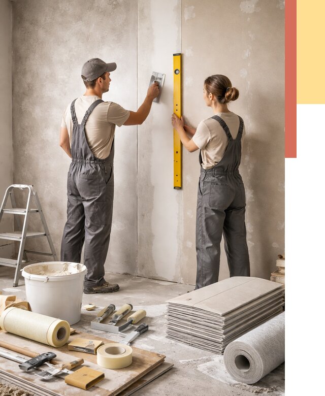 Отделка стен в Лобне от 1549 руб/м² — недорого, быстро, под ключ | ОТДЕЛОЧНИК-Лбн