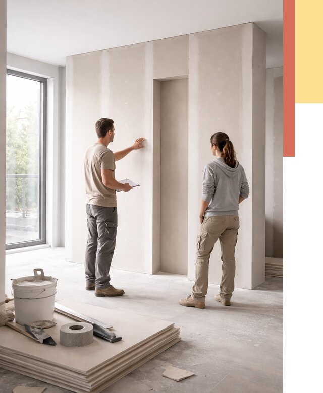 Зонирующая перегородка из гипсокартона в Лобне от 2891 руб. под ключ | ОТДЕЛОЧНИК-Лбн