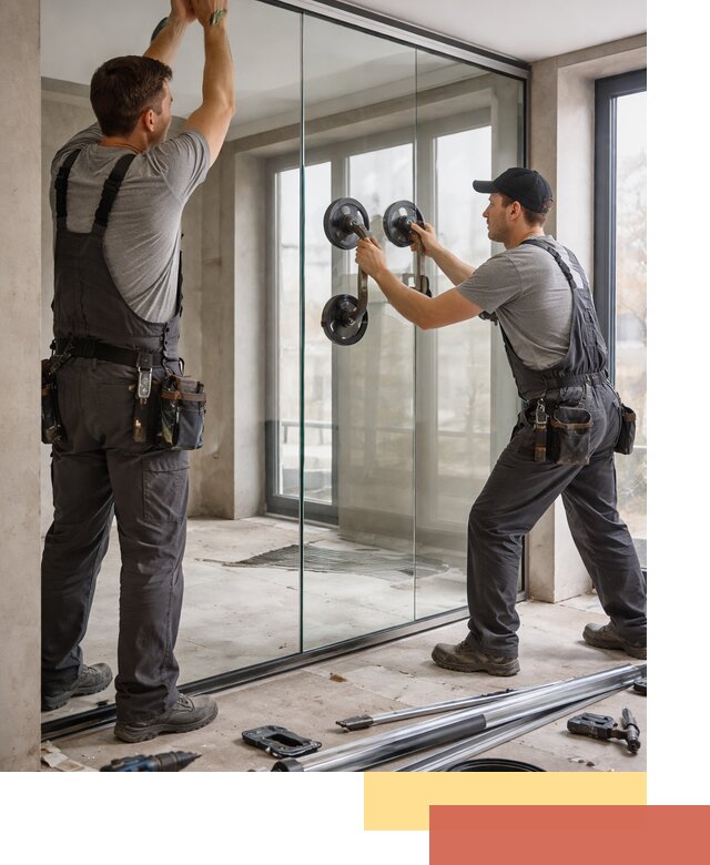 Цельностеклянные перегородки под ключ в Лобне