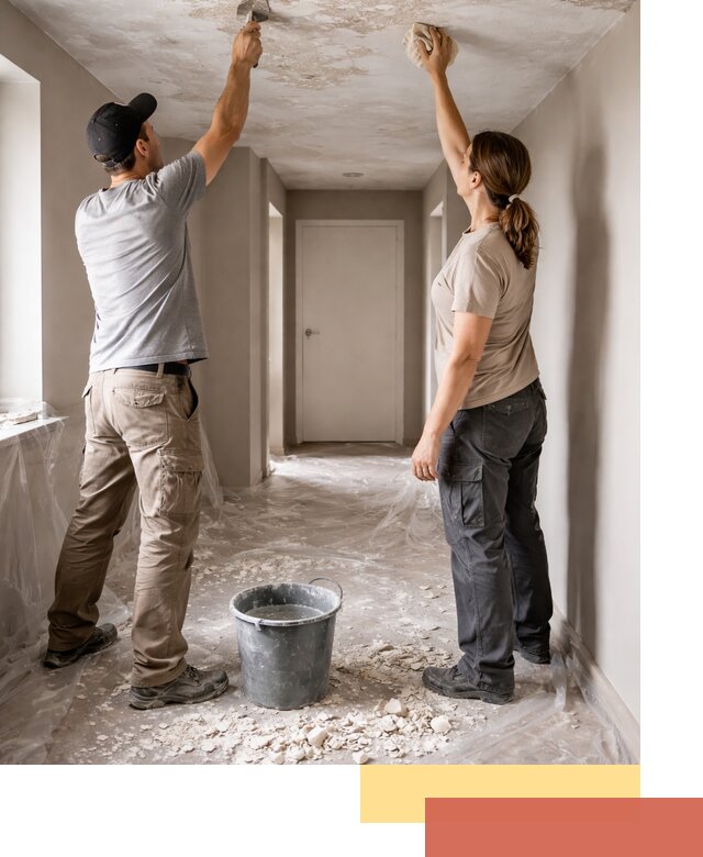 Удаление побелки с потолка в Лобне — быстро и аккуратно