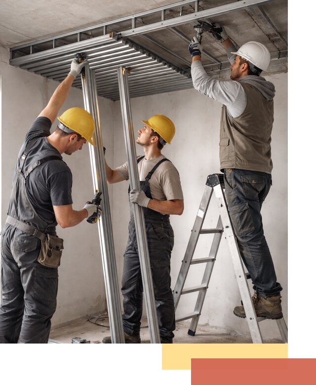 Монтаж реечного потолка под ключ в Лобне