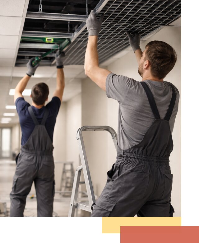 Монтаж потолка Грильято в Лобне: установка под ключ качественно