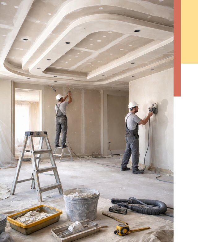 Многоуровневый потолок из гипсокартона в Лобне от 774 руб. под ключ | ОТДЕЛОЧНИК-Лбн