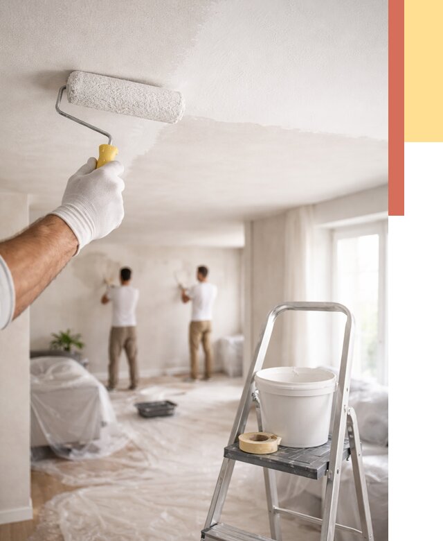 Покраска потолка акриловой краской в Лобне от 2582 руб. | ОТДЕЛОЧНИК-Лбн