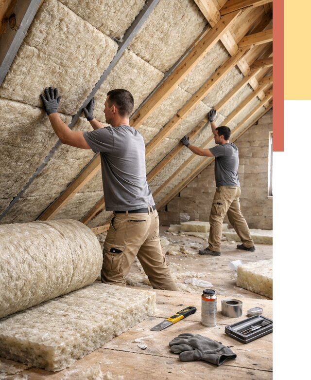 Утепление потолка минватой в Лобне от 1497 руб. — быстро и недорого | ОТДЕЛОЧНИК-Лбн