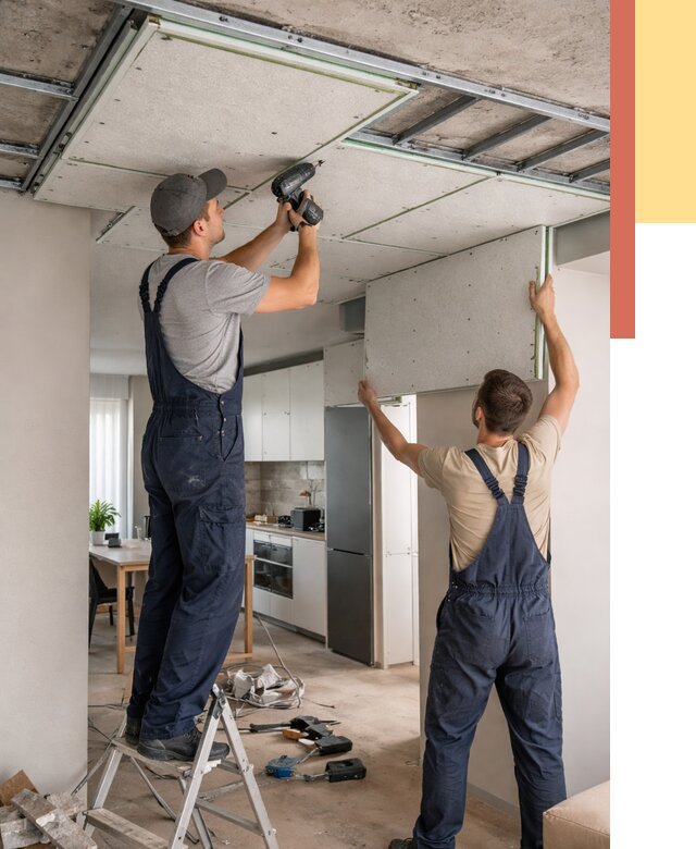 Шумоизоляция потолка панелями зипс в Лобне от 1910 руб. под ключ | ОТДЕЛОЧНИК-Лбн